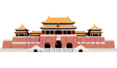 故宫,中国古典建筑,红色,金色PNG