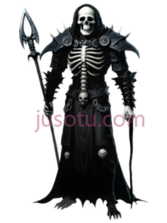 骷髅战士,哥特式,黑色PNG