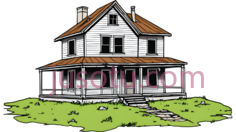 房子,卡通,白色,棕色PNG