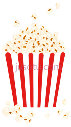 爆米花,卡通,白色,红色PNG