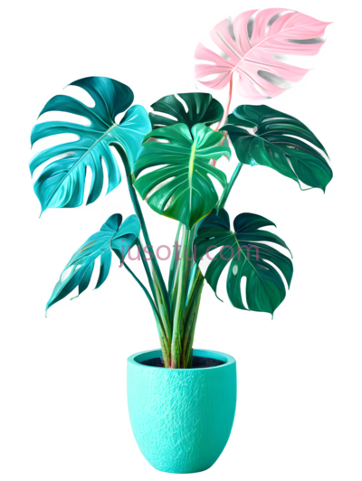 龟背竹叶, PNG