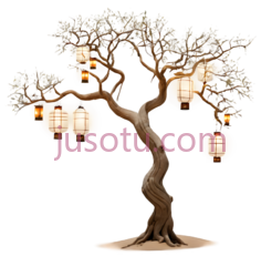 树,棕色, PNG
