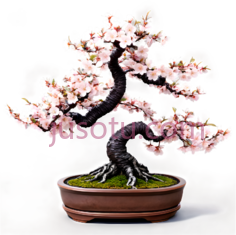 樱花,盆景, PNG