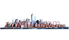 纽约天际线PNG