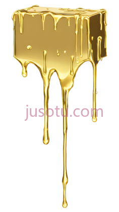 金色,滴落PNG