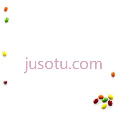 糖果,散落,红色,黄色,绿色PNG