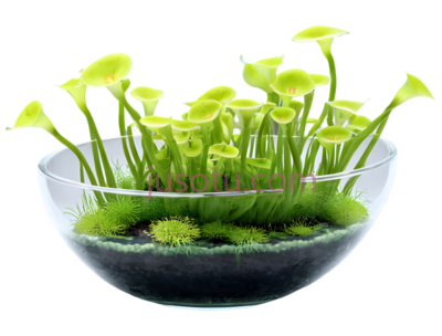 盆栽,现代,绿色, PNG