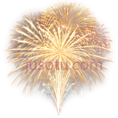 烟花,绽放,黄色PNG