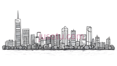 城市天际线, PNG