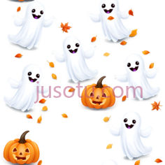 幽灵,南瓜灯,卡通,橙色PNG