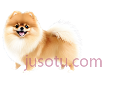 博美犬,站立,浅棕色PNG