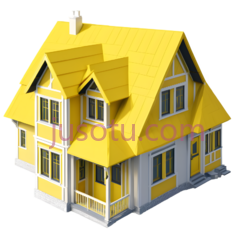 小屋,乡村,黄色PNG