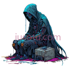 死神,暗黑哥特式,蓝色PNG