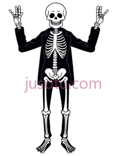 可爱,卡通,骷髅PNG