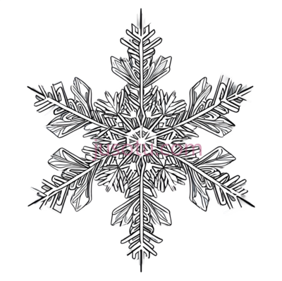 雪花,对称,白色, PNG