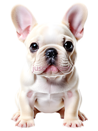 可爱,宝宝,斗牛犬, PNG