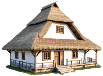 小屋,乡村,白色,棕色, PNG