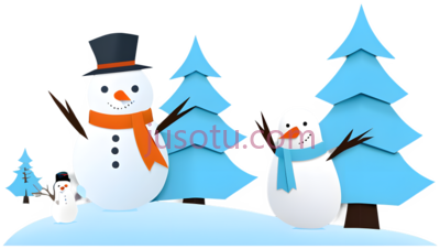 雪人,小雪人,卡通,白色, PNG