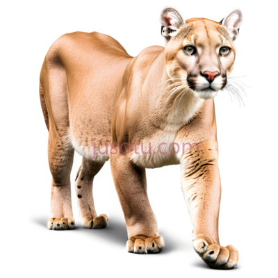 美洲狮,浅棕色, PNG
