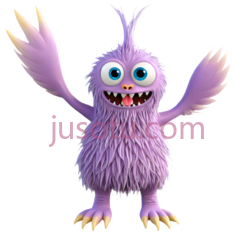 怪兽,卡通,紫色PNG