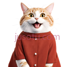 猫,卡通,橘色,白色PNG