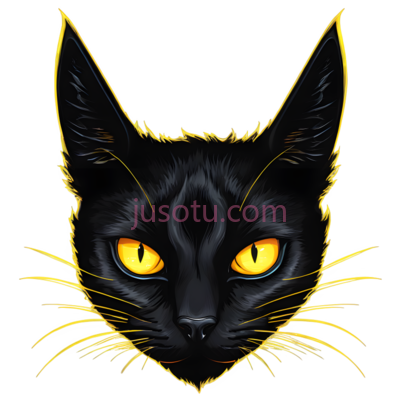 黑猫,卡通,黑色, PNG