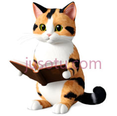 猫,卡通,白色,橙色,黑色PNG