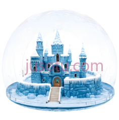 雪球,城堡,蓝色PNG