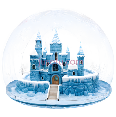 雪球,城堡,蓝色, PNG