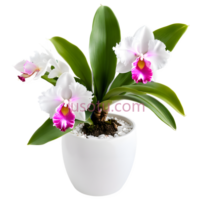 兰花,盆栽植物,白色,粉色, PNG