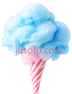 棉花糖,卡通,蓝色,粉色PNG