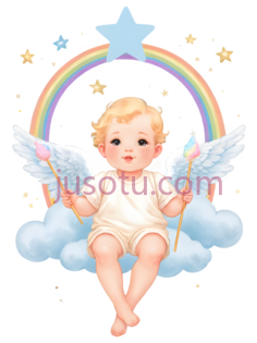 天使,卡通,白色PNG