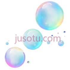 泡泡,有光泽,彩虹色PNG