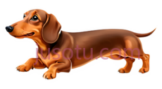 腊肠犬,卡通,棕色PNG