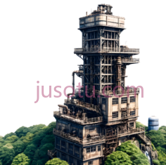 塔,未来主义,灰色PNG