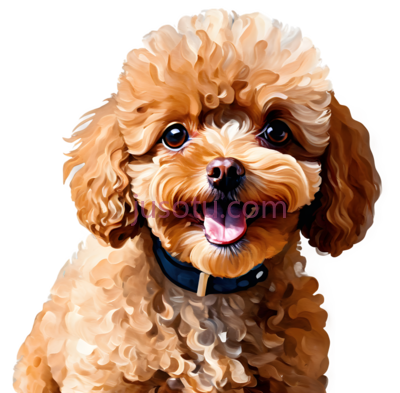 狗,卷毛,棕色, PNG