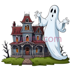 鬼魂,卡通,白色PNG