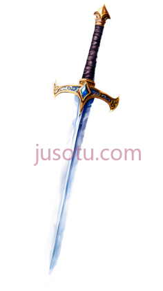 剑,装饰性,金色,蓝色PNG