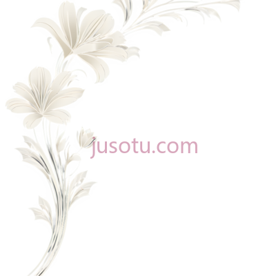 花卉图案,线条,白色, PNG