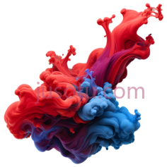墨水,抽象,红色,蓝色PNG