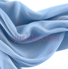 布料,流动的,浅蓝色PNG