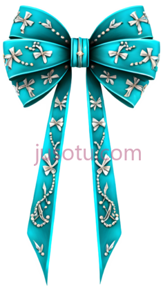 蝴蝶结,装饰性,蓝色PNG