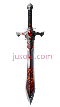 剑,幻想,银色,红色,黑色PNG