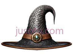 巫师帽,经典,黑色PNG