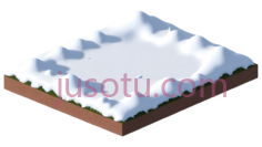 空旷雪地PNG