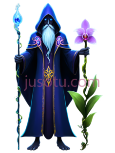 巫师,奇幻,蓝色PNG