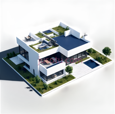 房屋,现代,白色, PNG