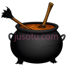 锅,卡通,黑色PNG