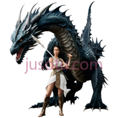 战士,龙,幻想,蓝色PNG