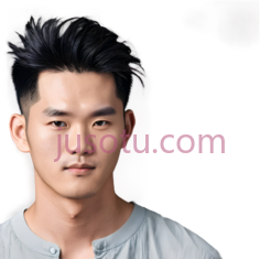 人物,现代发型,浅灰色上衣, PNG